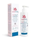 Derma Baby Elly Wash Bagno e Docciaschiuma Delicato, Bagnoschiuma bambini per una detersione profonda della pelle sensibile, Bagnoschiuma neonato con Avena per il bagnetto, 250 ml