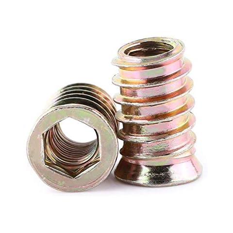 20pcs Zinc Plated Hex Socket Drive Insert Nuts Cover