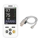 Handheld Pulse Oximeter with Real-Time Alarm -Continuous Adult Finger Spot Checks and Adjustable SpO2 Level Alarm