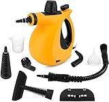 Handheld Steam Cleaner, Pressurized Steam Cleaner with 9-Piece Accessory Set Multi-Purpose and Multi-Surface All Natural, Chemical-Free Steam Cleaning for Home, Kitchen, Auto, Patio