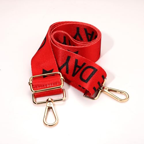 Image of Game Day Purse Strap Replacement Crossbody Wide Shoulder Strap Star Football Strap for Stadium Approved Clear Bag