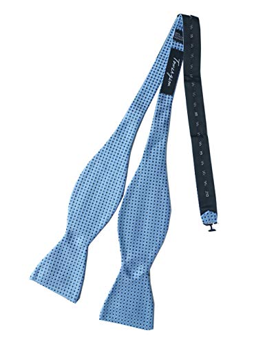 Towergem Herren Verstellbar Fliege Mikrofaser Blau Dot Männer Selbstbinden Fliege Cover