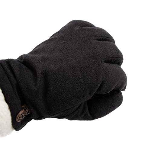 Guantes de microseda para mujer Isotoner repelentes al agua forrados para invierno y frío 6
