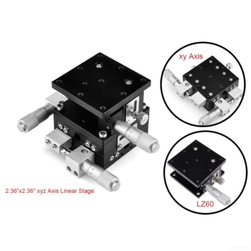 Plataforma de ajuste de 3 ejes manual XYZ LD60-LM de 60x60mm 3