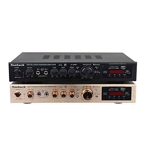 fantaxi Amplificador de potência de áudio portátil BT 5 canais Amp de alto-falante de computador mul