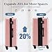 NEWBULIG 28 Inch Carry on Luggage, Lightweight Expandable Rolling Suit Case with TSA Lock, Hard Shell ABS Suitcase with Double Spinner Wheels, Pink