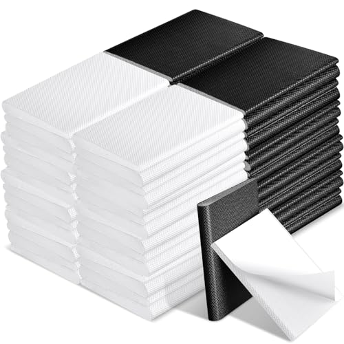 Zonon 64 Pieces Door Corner Seal Pads Adhesive Weatherstripping,Black,White by Zonon - Used condition - US$11.32