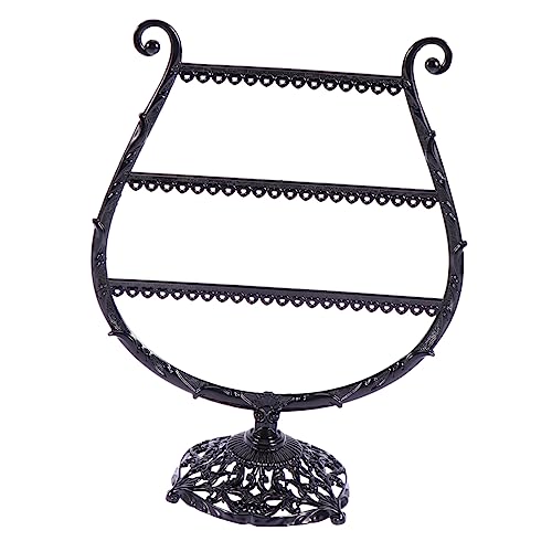 VALICLUD 1 Pieza Estante De La Joyería Soporte De Exhibición De La Joyería Soporte De Joyas Estante De Almacenamiento De Joyas Soporte De Pendientes Mostrar Pararse Black