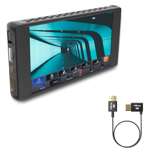 Image of Portkeys PT6 + 8K HDMI Cable 10-Core Coaxial Cable 0.3m