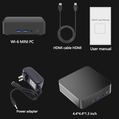 Image of 2026 Mini PC for Windows 11 Intel i3-6006U, 16GB RAM 1TB SSD, Mini Desktop Computer Supports 4K Dual Display, Office Home Businesss, WiFi, Bluetooth, Type-C, USB 3.2, HDMI, RJ45 Ethernet