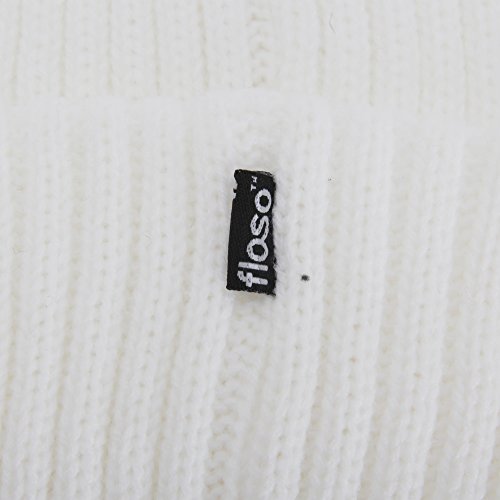 Floso® Ladies/Womens Chunky Knit Thermal Winter/Ski Hat (3M 40G) (One Size) (Plum) #TOP1