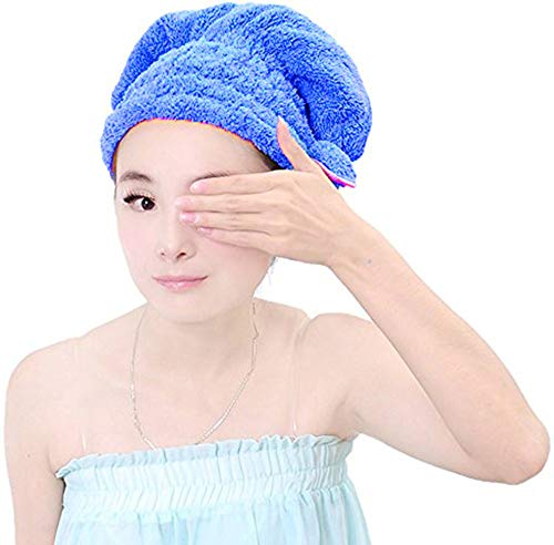 Merlinae 5 Pack Bowknot Microfiber Hair Drying Towels, Fast Coral Velvet Drying Long Hair Turban Wrap,Absorbent Twist Turban Princess Shower Cap For Women And Children #TOP7
