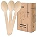 Pantry Value [100 Count] Wooden Spoons Disposable, Splinter-free Biodegradable Spoons, Eco-friendly, Compostable Utensils for Outdoors, Parties, and events 1