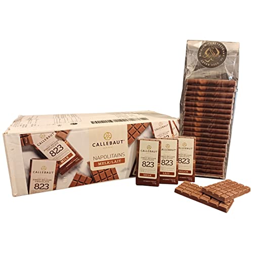 Legendary und Callebaut Napolitains feinste Belgische Vollmich 823 Schokolade 33,6 % Kakao, mundgerechte 13,5g Täfelchen… – Bild 4