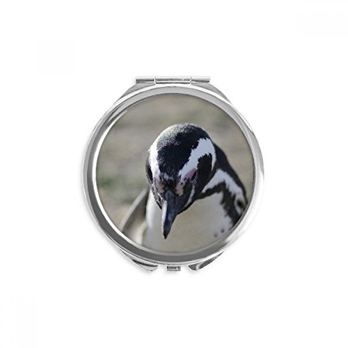 Espejo portátil de pingüinos y naturaleza, accesorio de bolsillo