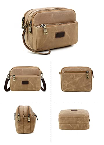 Unisex Crossbody Bag Men Messenger Bag Women Canvas Shoulder Travel Bag Walking Dog Everyday Bags3