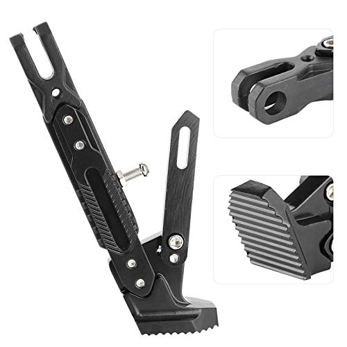 Soporte de pie de motocicleta universal de aluminio regulable con 6 niveles 3