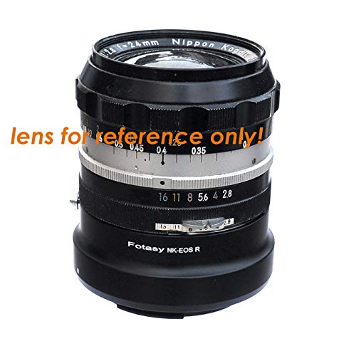 Fotasy Manual Nikkor F Mount Lens To Cannon Eos Rf Adapter, Nikkor Lens Eos R Adapter, F-Mount To Rf Adapter, Compatible With Canon Eos R Mirrorless Camera Eos R Rp Ra R3 R5 R6 R7 R10 #TOP1