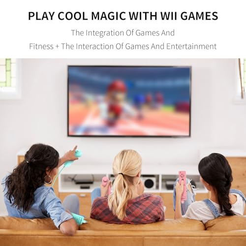 KDYGPDCT 2 Pack Wii Remote with Nunchuck,Wii Controller with 2 Nunchucks Compatible with Nintendo Wi