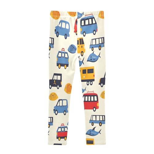 Bolaz Toddler Girls Leggings Printed Yoga Pants Leggings Airplane Car for Kids2