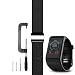 C2D JOY Garmin Sport Loop Replacement Bands (2018 Sport Loop Watch Band for Garmin Vivoactive hr Sports GPS Smart Watch No Buckle Needed, Black(5.2-8.2in)