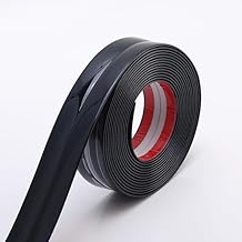 3 Meter Black Wall Molding Trim - Flexible PVC Wall Molding Trim & Corner Guards & Caulk Strip, Apply in Table Edge Door Frame Baseboard for Protection and Decoration (Black)