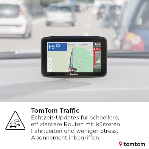 TomTom Pkw-Navi GO Classic Lite (6 Zoll, TomTom Traffic, Karten-Updates für Europa inklusive, Updates über Wi-Fi, integrierte, umkehrbare Halterung)