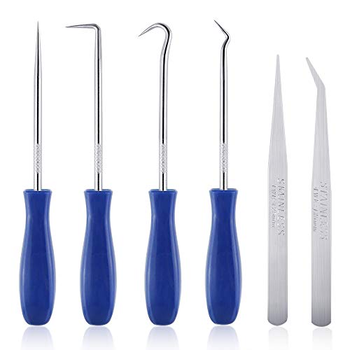 Caydo 6 Pieces Stainless Steel Precision Craft Vinyl Weeding Tools Craft Basic Set Craft Vinyl Tools