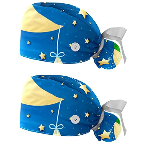 Chapeaux de travail lune bonne nuit JDEZ casquettes anti-transpiration réglables