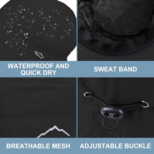 Image of Sun Hat for Men Women with Neck Flap,UPF 50+ UV Protection Fishing Hat