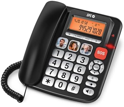 SPC Comfort Volume Pro – Teléfono Fijo para Mayores Teclas Grande...