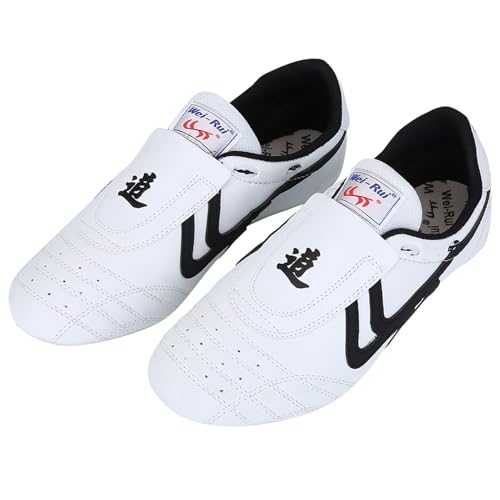 AYNEFY Chaussures de Taekwondo Respirantes, Baskets Arts Martiaux pour Hommes Femmes Enfants, Chaussures de Boxe Kung Fu