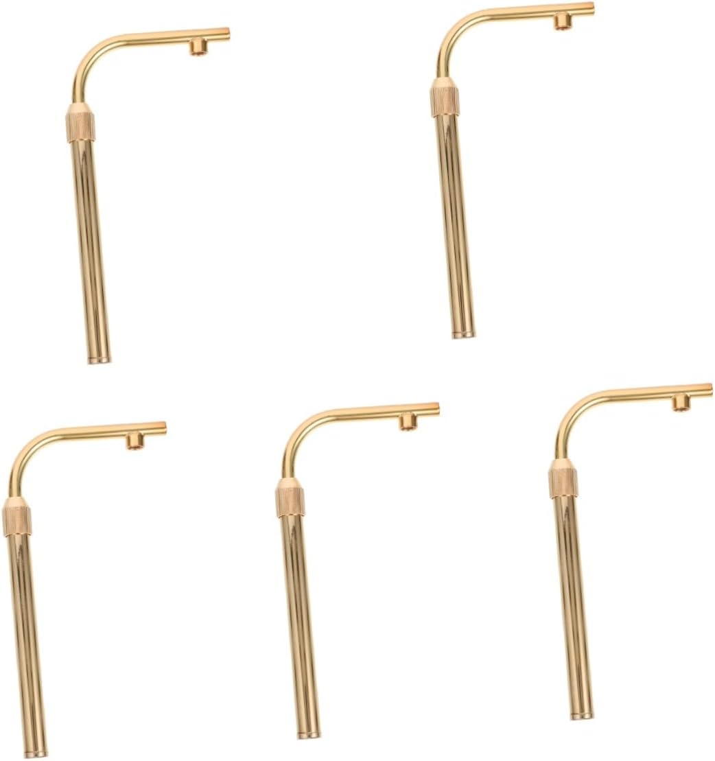 PRETYZOOM 5pcs Lamp Parts Lamp Making Accessory Easy to Assemble Curved Stem for Desk