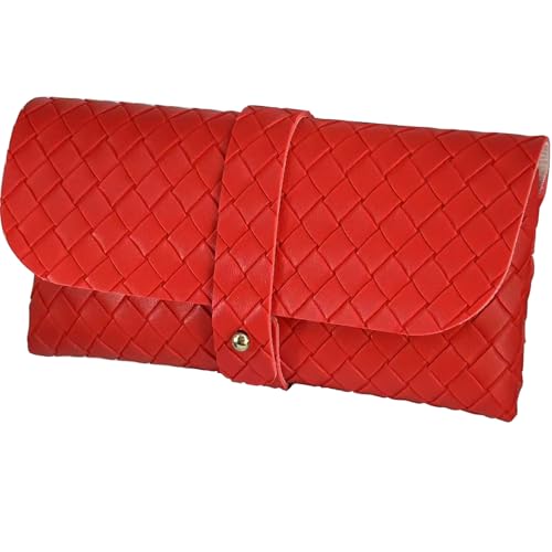 Image of Glasses storage bag Travel sunglasses myopia glasses storage bag Fashion leather storage bag