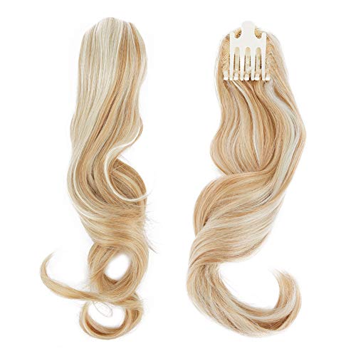 TOECWEGR Pinza Para Postizo De Cola De Caballo Extensiones De Cabello Ondulado Cover