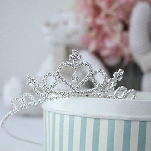 Faixa de cabelo tiara de cristal com strass garota nupcial princesa formatura coroa conveniente e pr