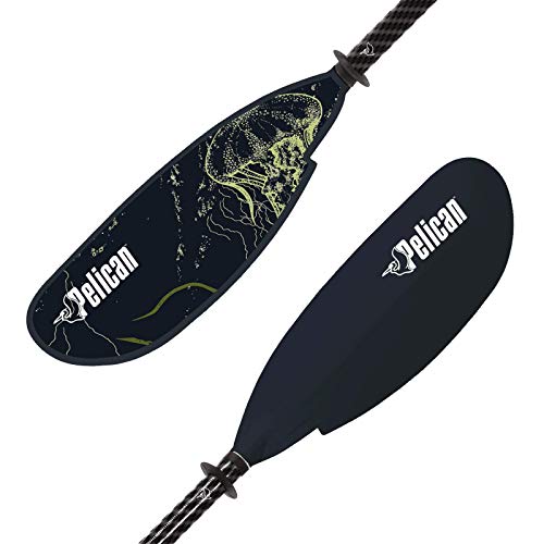 Symbiosa Kayak Paddle | Adjustable Fiberglass Shaft with Nylon Blades | Lightweight, Adjustable from 94.5" (240cm) to 98.5" (250cm)| Perfect for Kayaking - Dark Indigo - PS1971-00 by Pelican - Used condition - CA$82.87