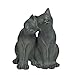 Newman House Studio Garden-Statues Cats Kitten-Couple Figurines Decor - Polyresin Sculpture for Outside Farmhouse Yard, 8.9 * 8.3 * 10.9 Inch