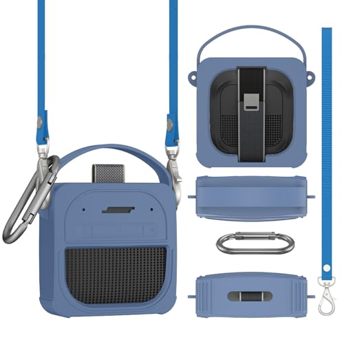 For Bose SoundLink Micro Portable Speaker�i��Q����j �p �P�[�X �J�o�[ �yNOUKAJU�z �V���R�� �ی�P�[�X �i�J���r�i�t��+�X�g���b�v�t�� �j �����h�~ �L�Y�h�~ �ϏՌ� �����[�d�\ �h�� �h�o (�u���[