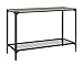 WE Furniture Angle Iron Rustic Driftwood Wood Sofa Entry Table