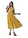 EthnicJunction Women's Georgette Chikankari Embroidered Anarkali Kurta Mustard