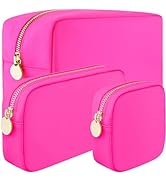 3 Piece Makeup Bag Set Mini, Small &amp; Large Cosmetic Bags for Women Girls Cute Makeup Bag set of 3