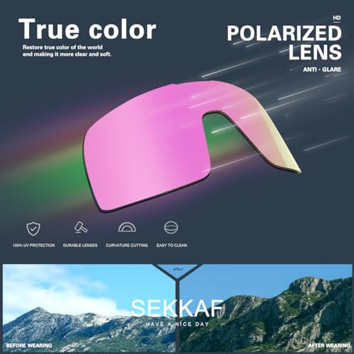 SEKKAF Polarized Sports Sunglasses for Men and Women Cycling Glasses UV Protection Goggles for Mountain Bike Running Fishing by SEKKAF - Image 6