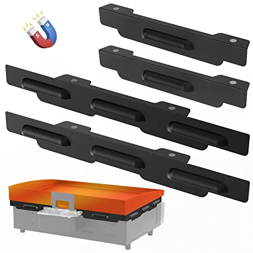 Image of Wind Guards for Blackstone 22 Inch Griddle, Grill Accessories for Griddle Grill and Camping, MeWeBlue 5018 Magnetic Stainless Steel Wind Screens Protect Flame Hold Heat, Compatible with Hood, Black