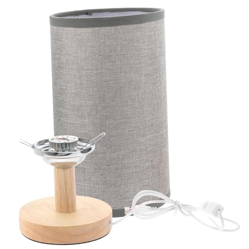 Ergonomic Design Small Bedside Lamp Japanese Style Table Light Fabric Shade for Bedroom Living Room USB-Powered Decor