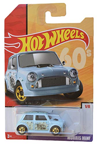 Hot Wheels Morris Mini moulé sous pression échelle 1:64 véhicule miniature bleu