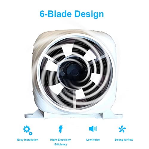 Image of 3 inch in-line Marine Bilge Air Blower 12V 130CFM Centrifugal Bilge Fan