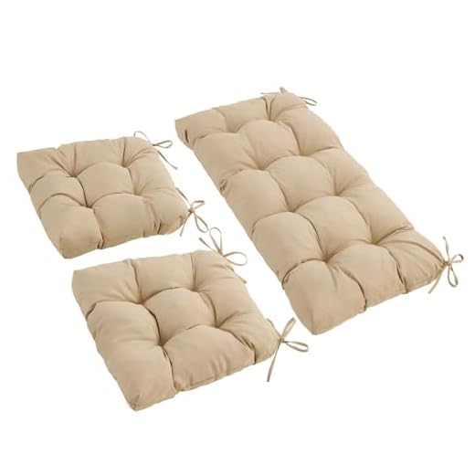 Aquasun Wicker Chair Cushion Set for Outdoor