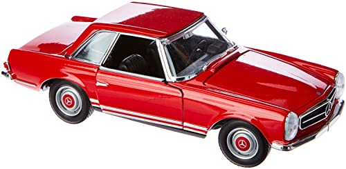 1963 MERCEDES BENZ 230 SL, Welly, VERMELHO 1/24
