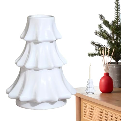 yybng Porte-Bougie en Forme De Sapin De Noël | Décorations De Maison en Verre Vintage pour Les Fêtes | Porte-Bougies De Sapin De Noël - pour Les Mariages Les Fêtes Le Manteau De Cheminée La Table De